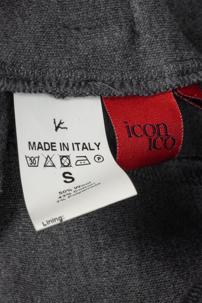ISAIA Dark Grey Wool & Cotton Drawstring Trackpants