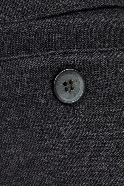 ISAIA Dark Grey Wool & Cotton Drawstring Trackpants