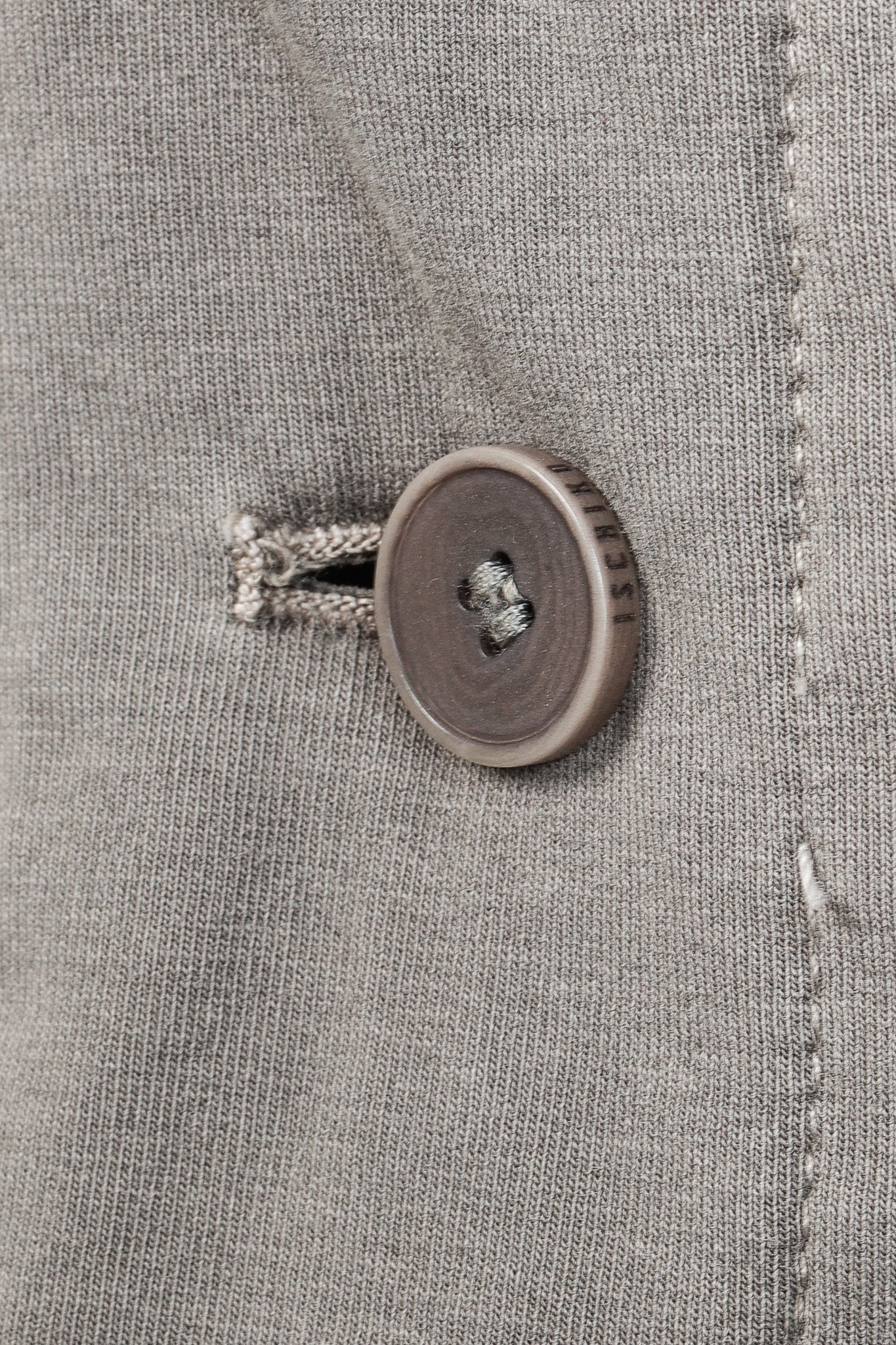 Ischiko Grey Padded-Cotton Buttoned Vest