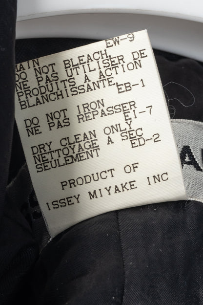 Issey Miyake AW95 Black Twill & Satin Padded Blazer