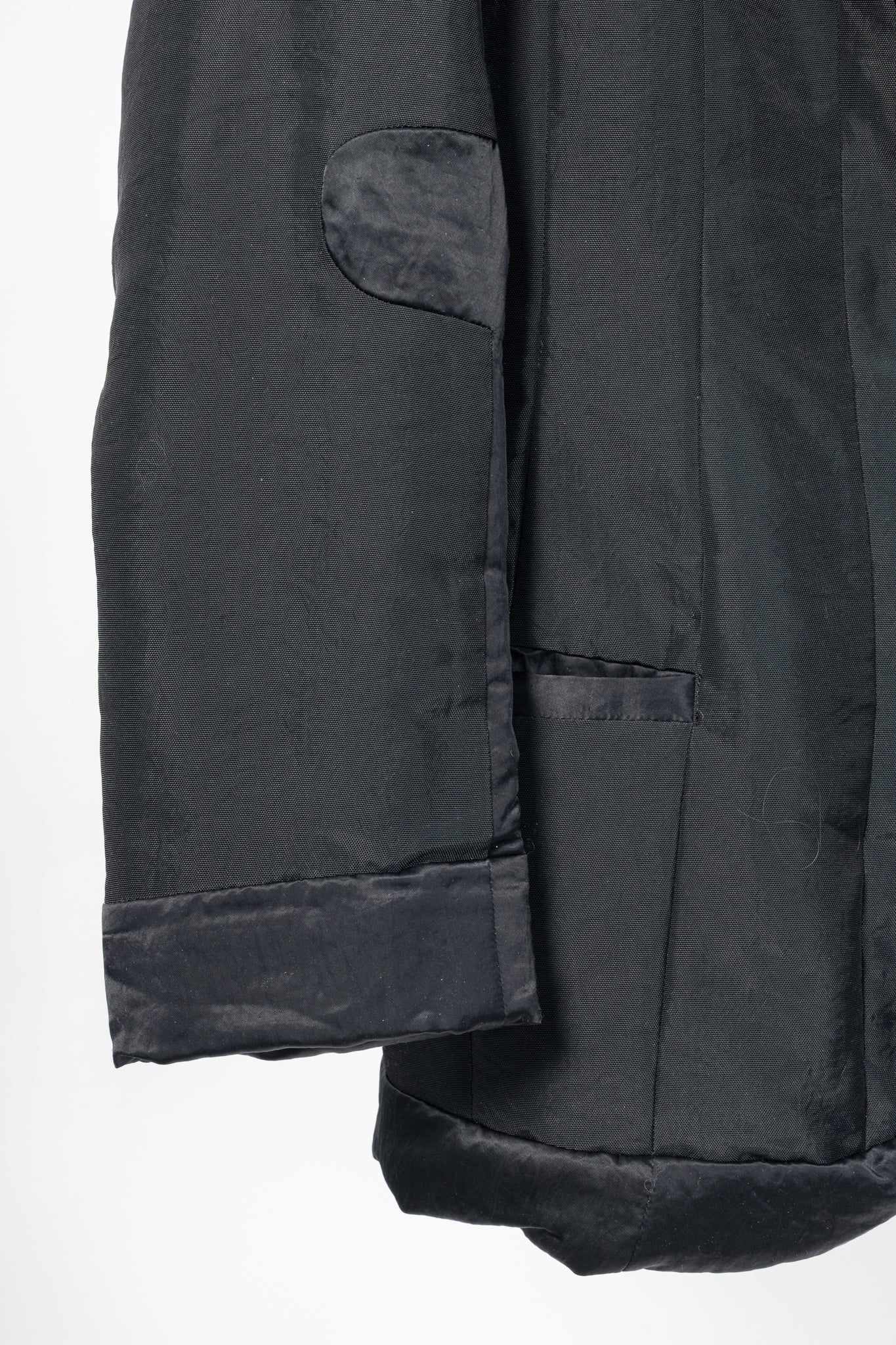 Issey Miyake AW95 Black Twill & Satin Padded Blazer