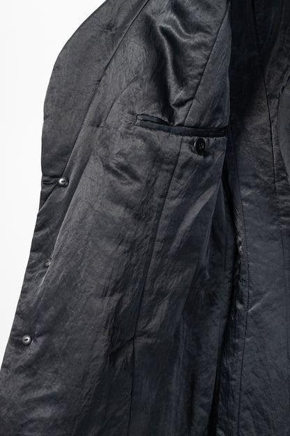 Issey Miyake AW95 Black Twill & Satin Padded Blazer