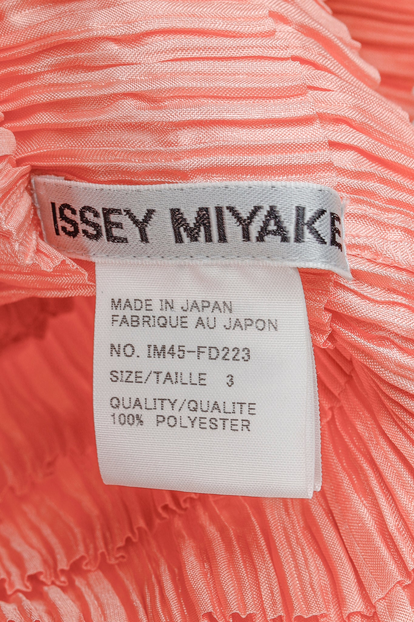 Issey Miyake Archival 1990s Pink Diagonal Pleats Blouse