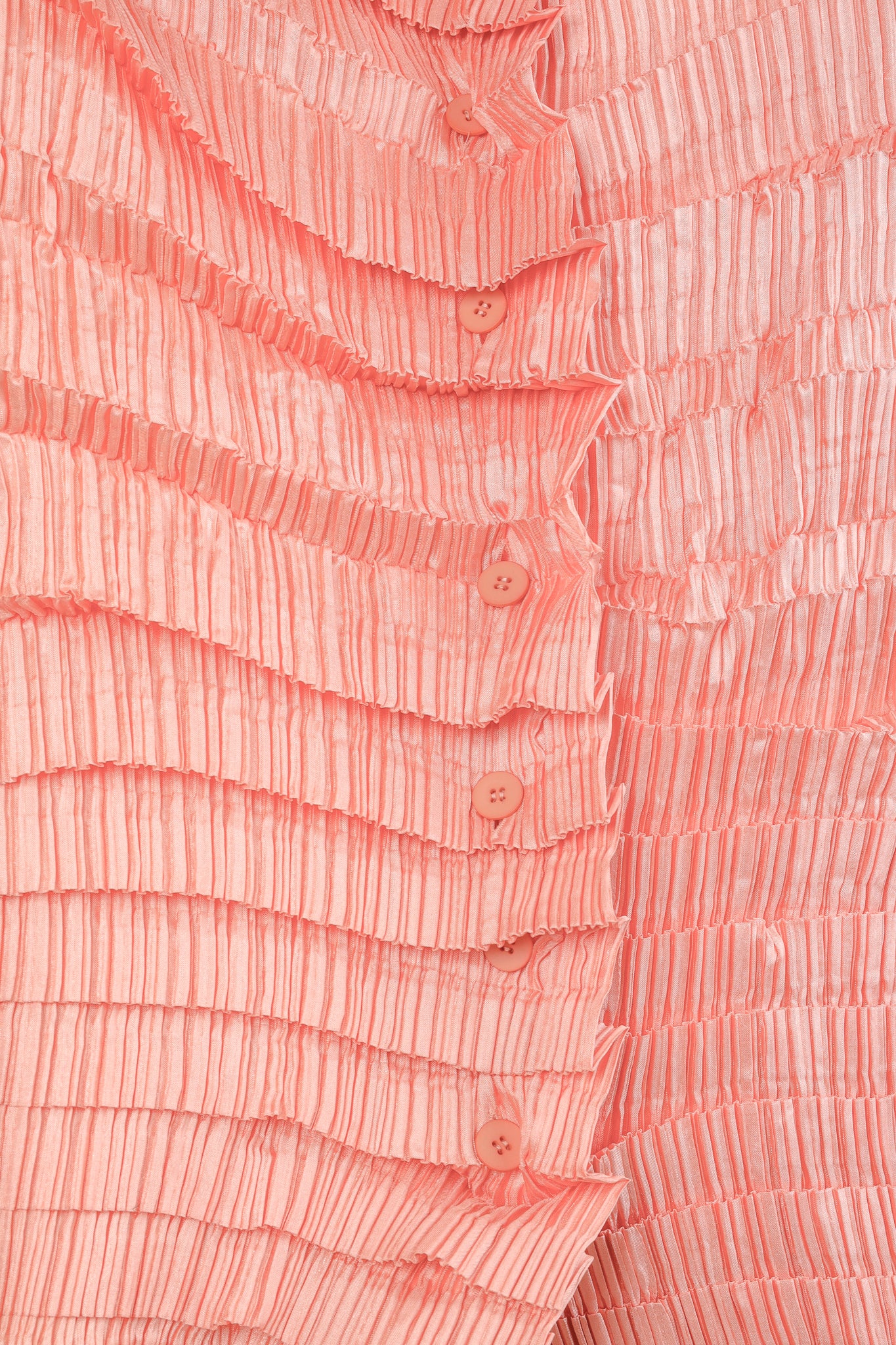 Issey Miyake Archival 1990s Pink Diagonal Pleats Blouse