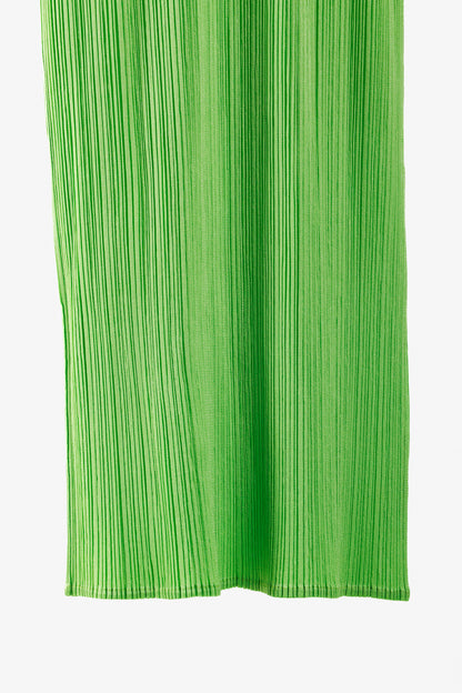 Issey Miyake Pleats Please Lime Neon Green Maxi Dress