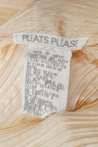 Pleats Please Issey Miyake Eggshell Madame T Shawl