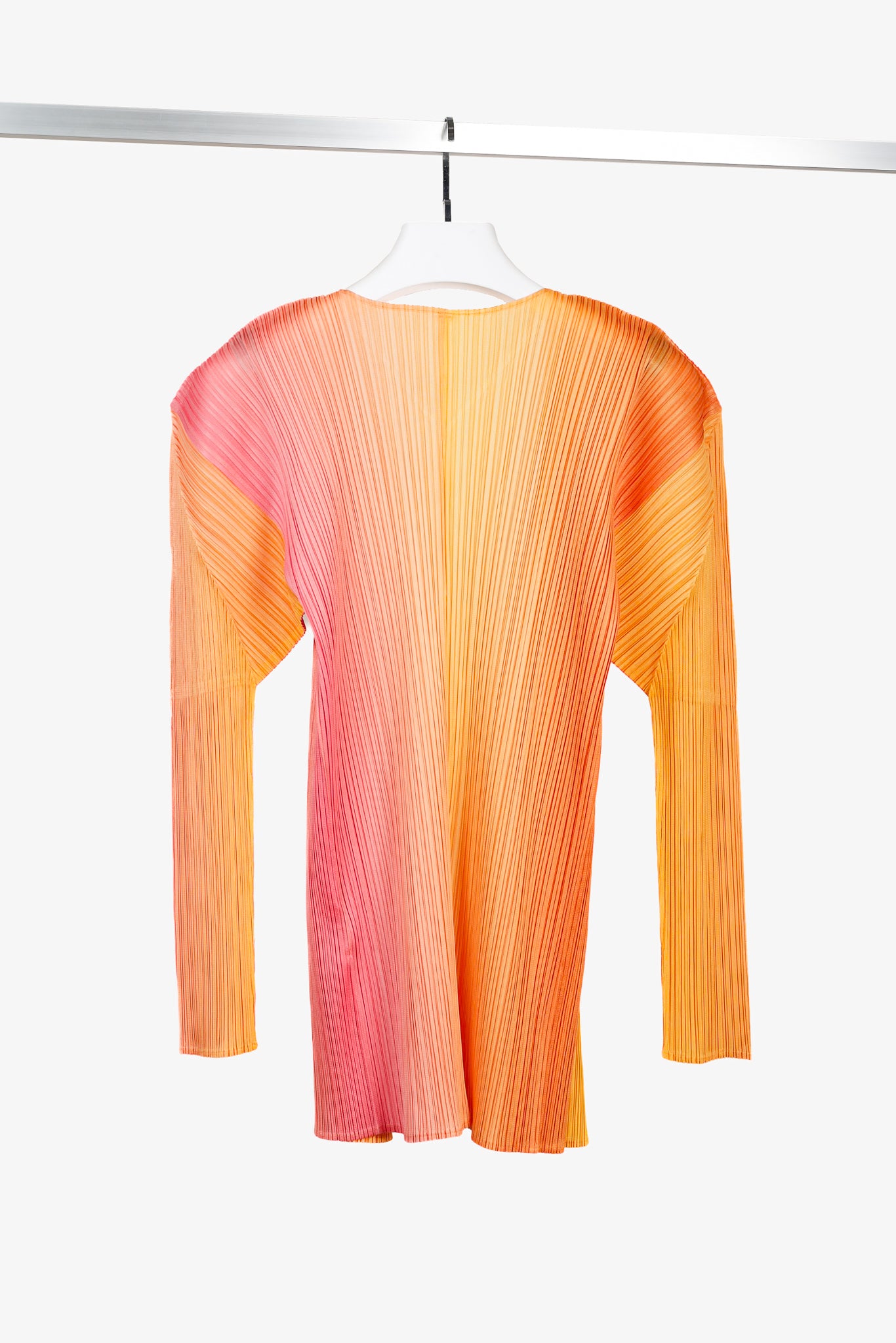 Pleats Please Issey Miyake Archival Citrus Colour Gradient Jacket