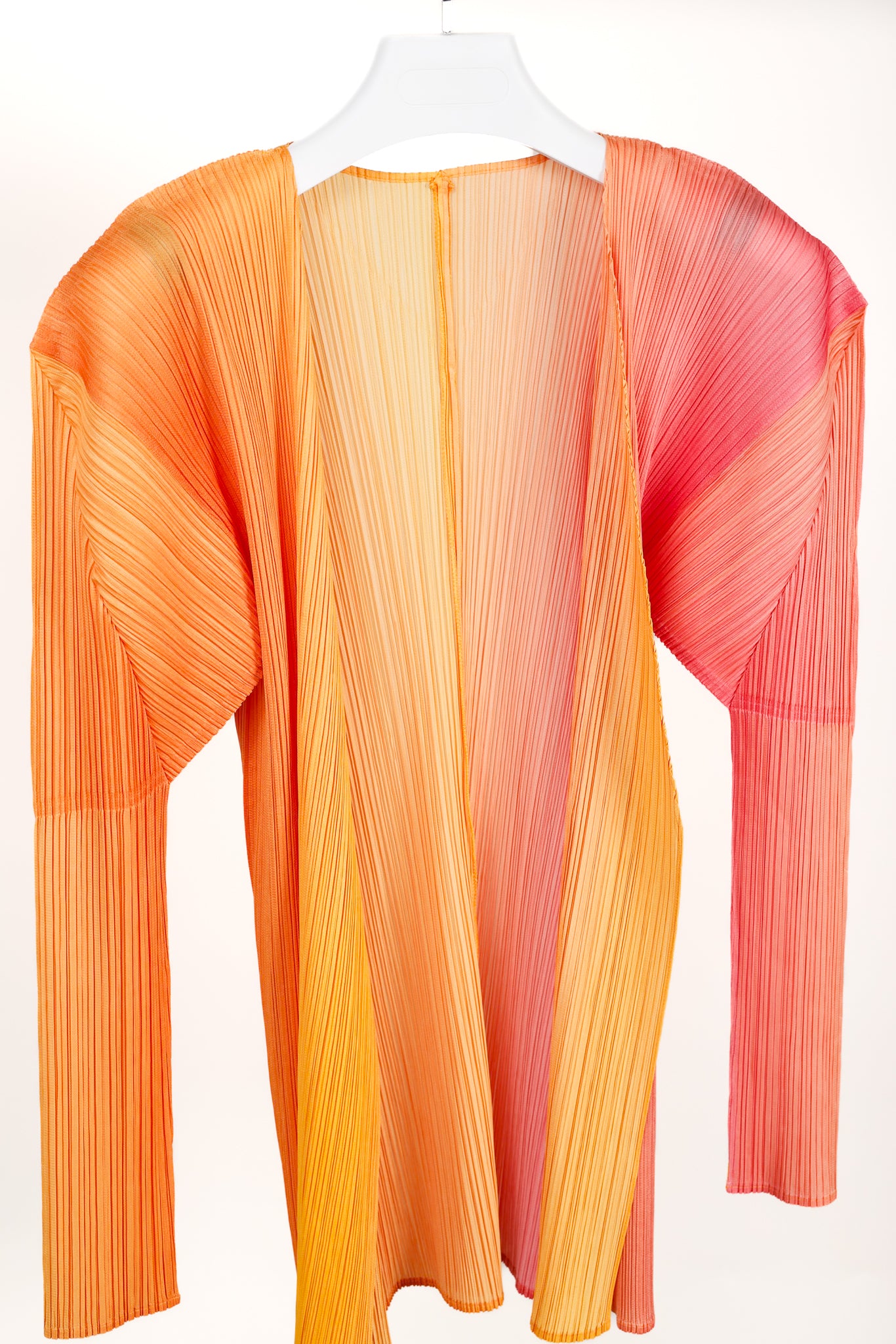 Pleats Please Issey Miyake Archival Citrus Colour Gradient Jacket