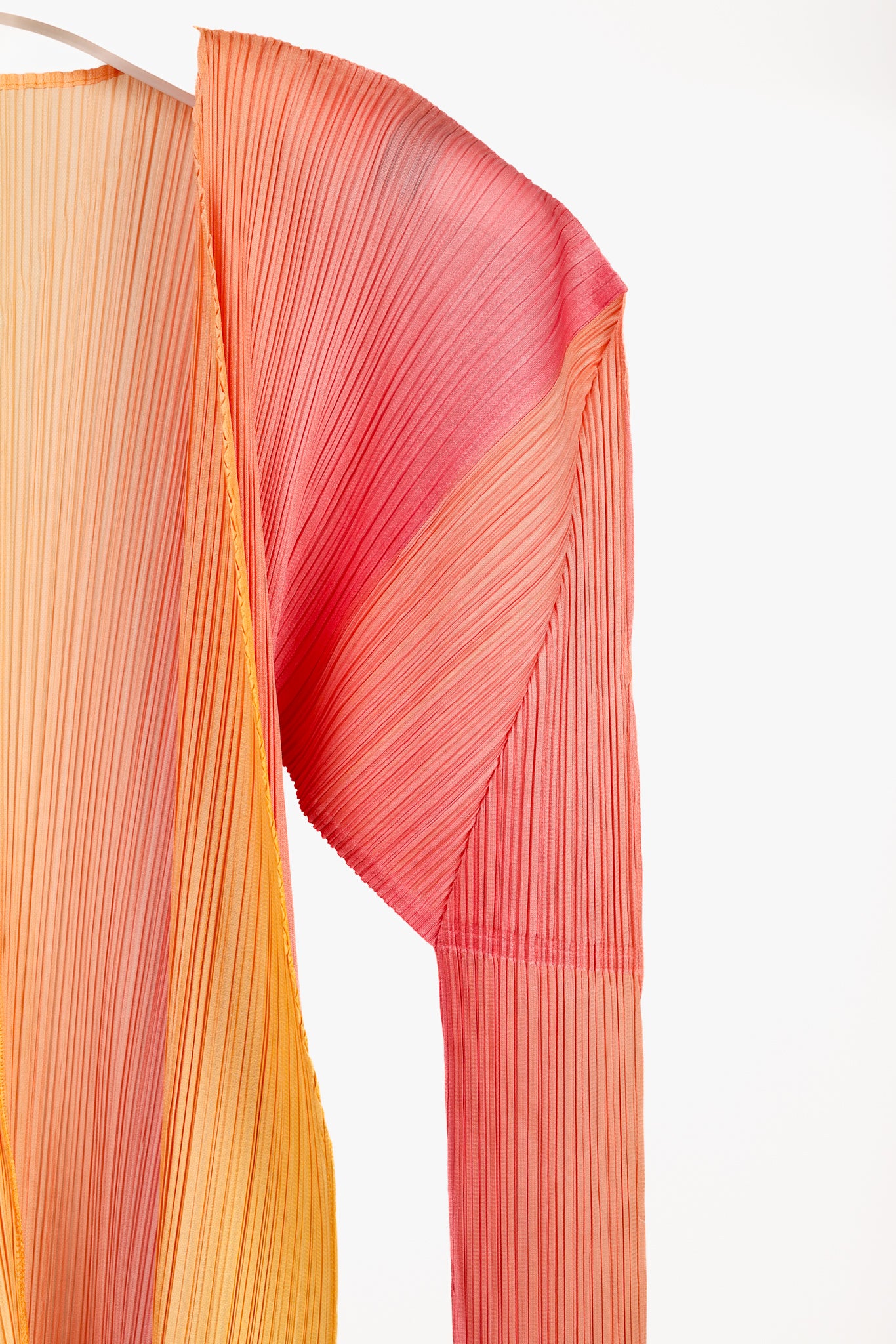 Pleats Please Issey Miyake Archival Citrus Colour Gradient Jacket