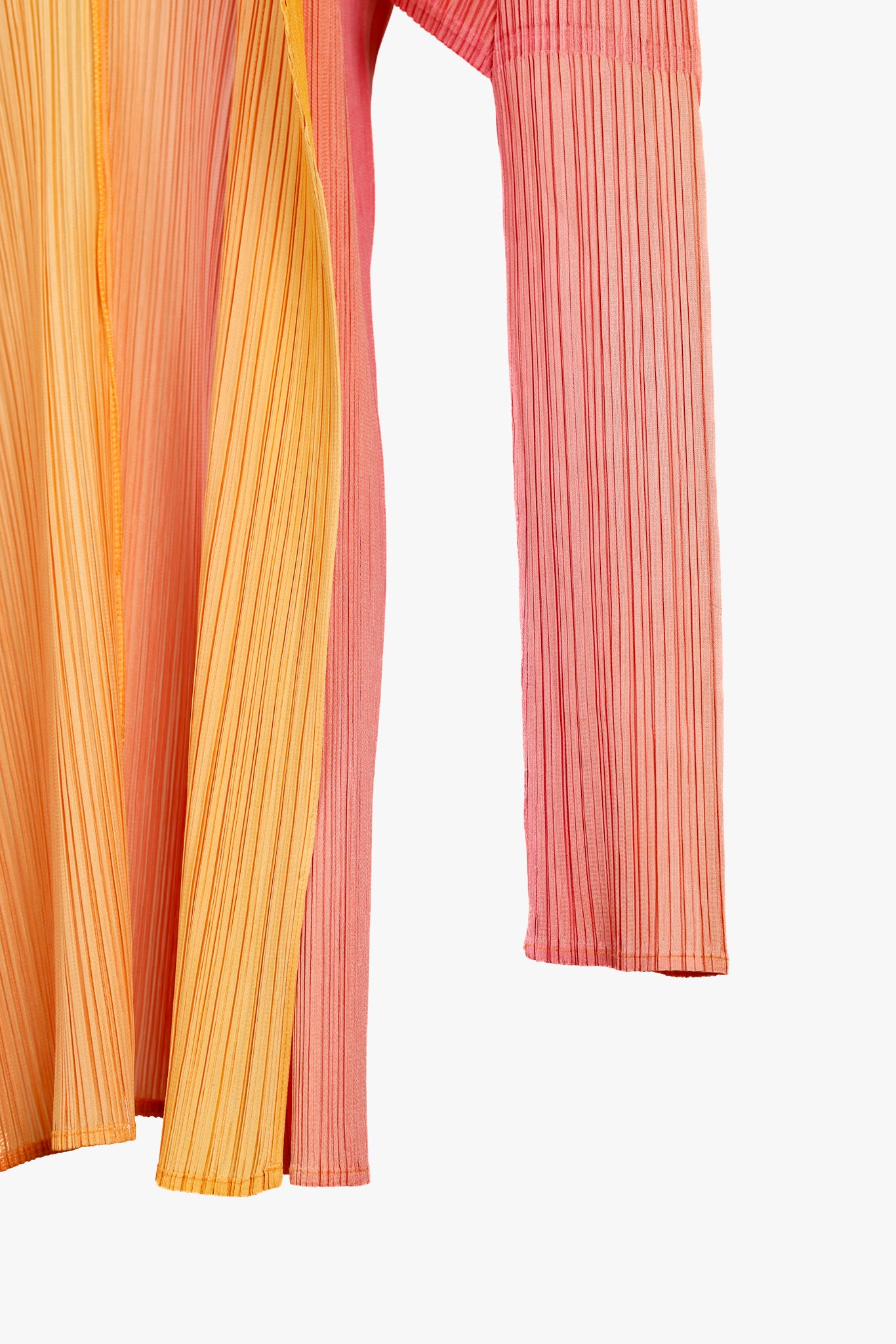 Pleats Please Issey Miyake Archival Citrus Colour Gradient Jacket