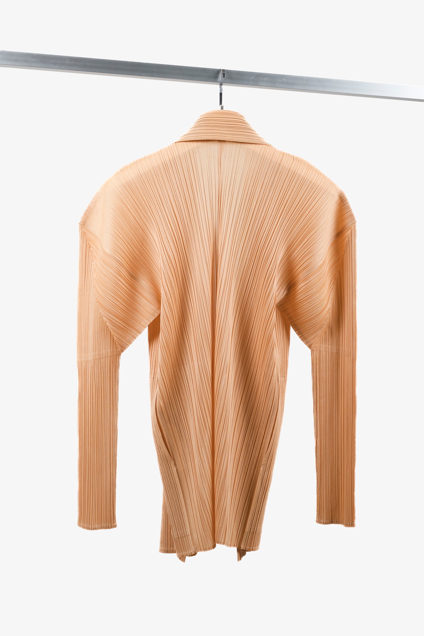 Issey Miyake Pleats Please Light Coral Orange Jacket