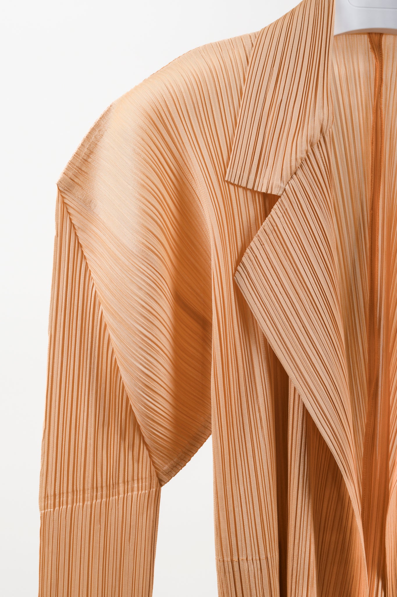 Issey Miyake Pleats Please Light Coral Orange Jacket