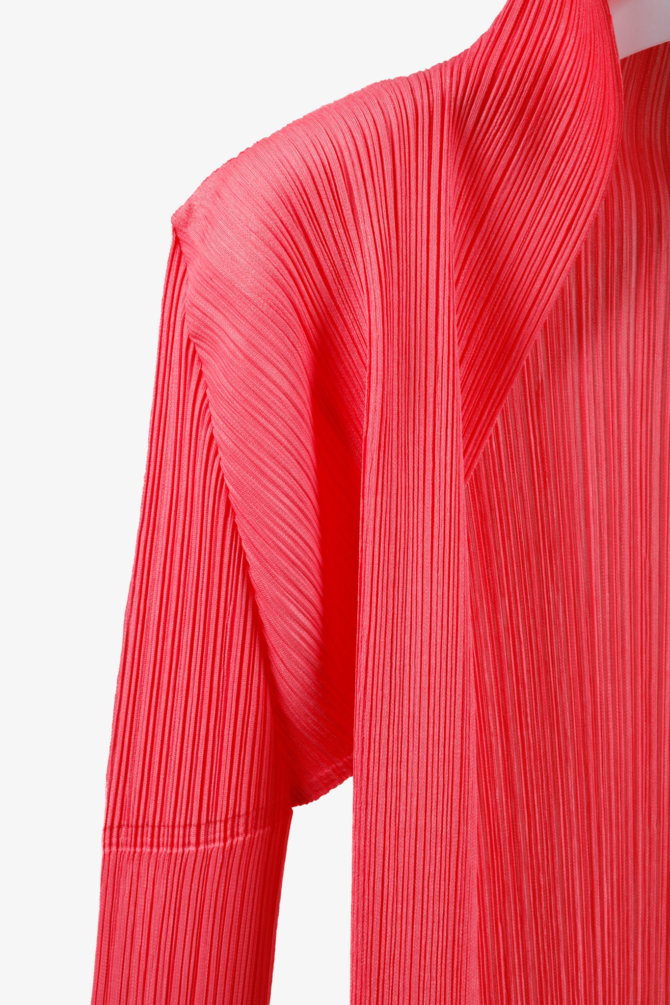 Pleats Please Issey Miyake Pink Cardigan