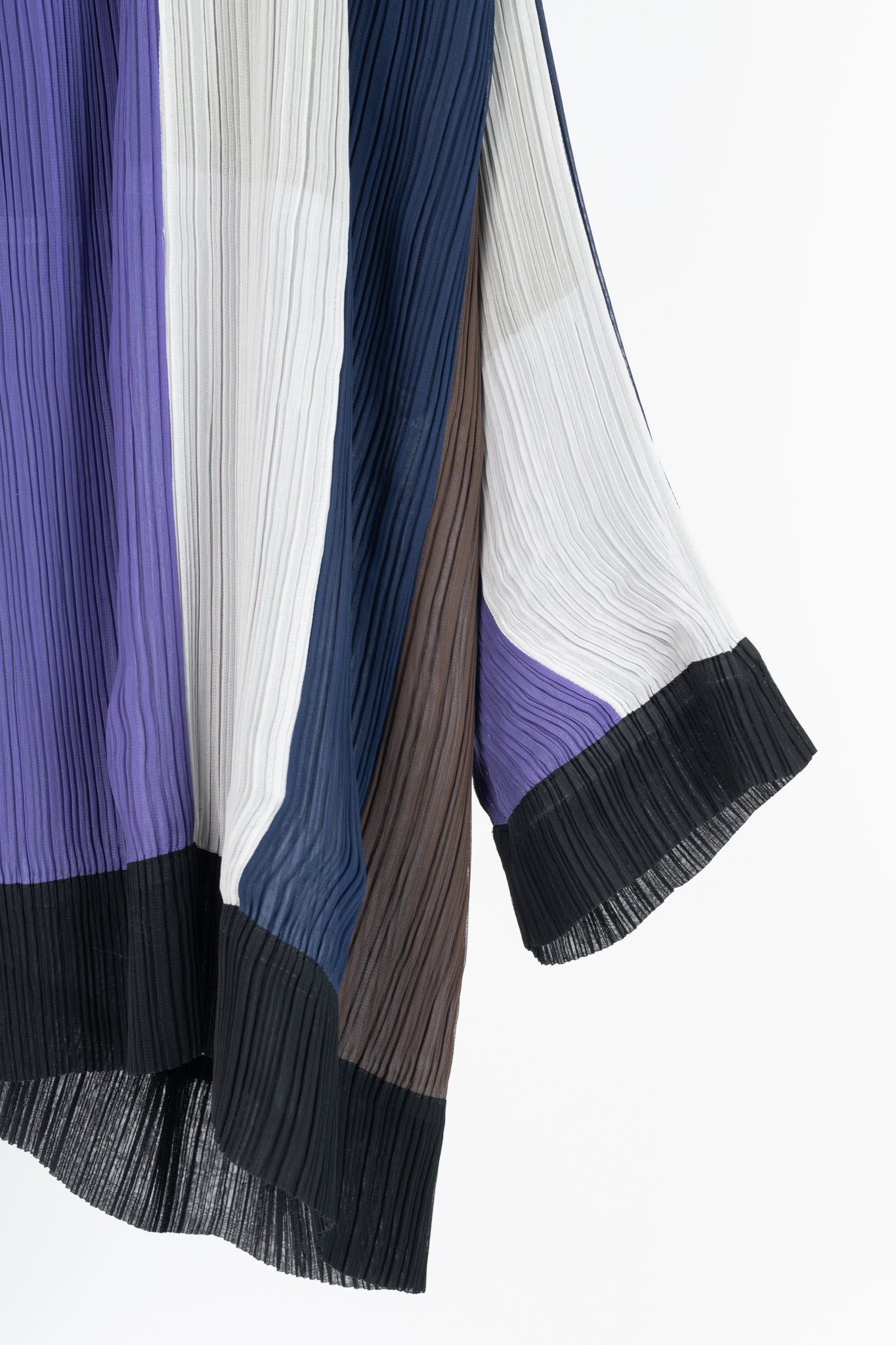 Issey Miyake SS1993 Reversible Multicolour Striped Pleated Open-Front Jacket