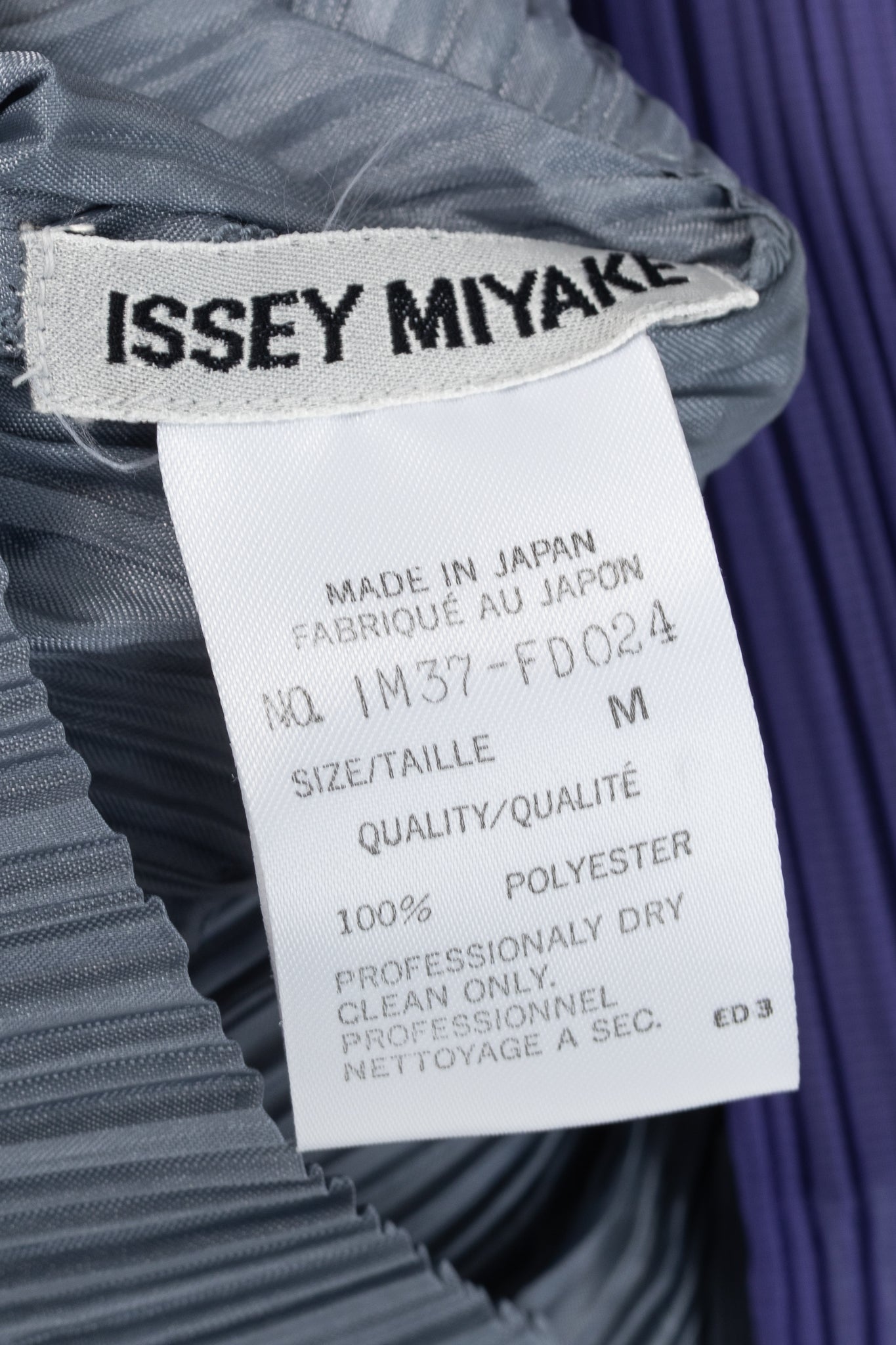Issey Miyake SS1993 Reversible Multicolour Striped Pleated Open-Front Jacket