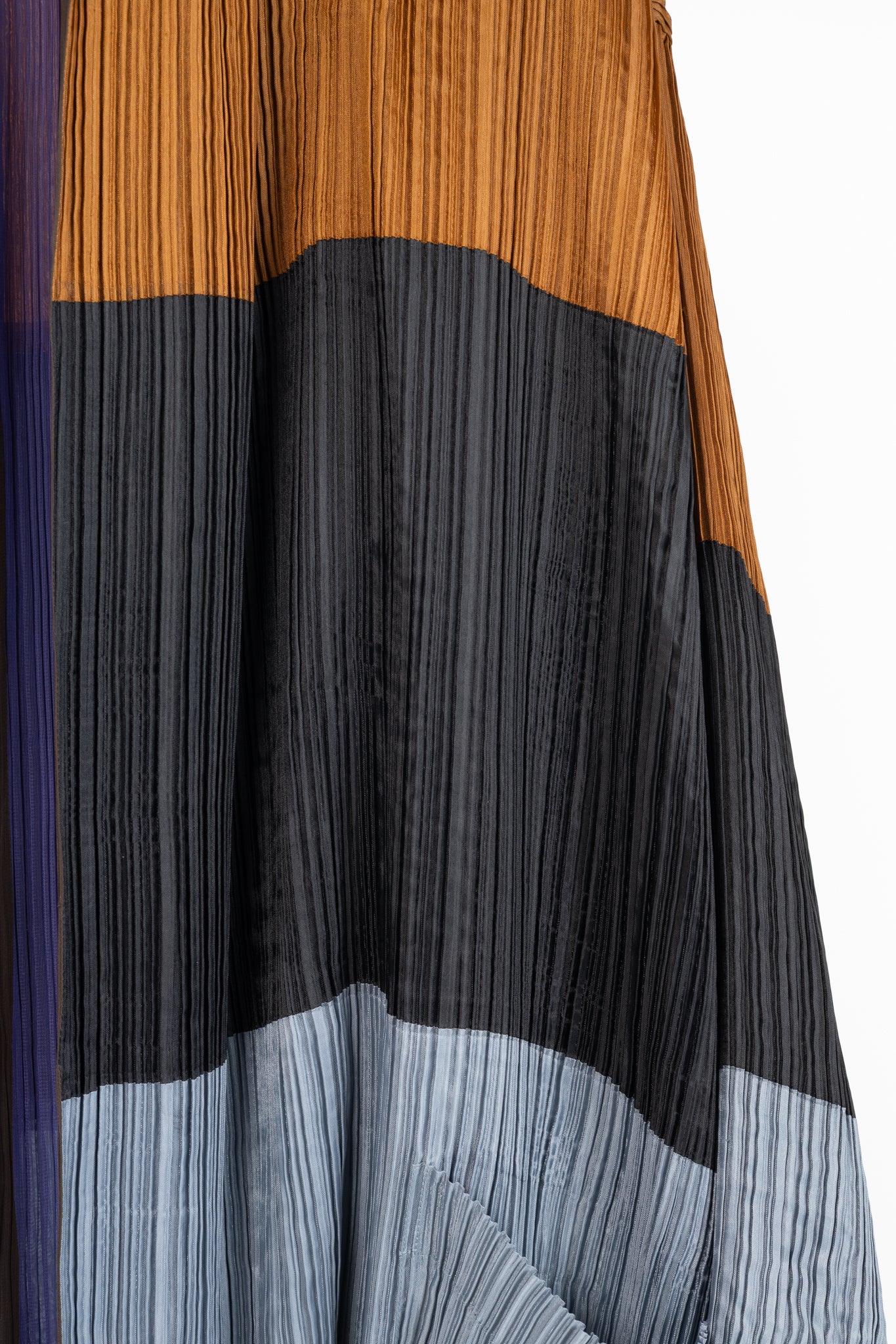 Issey Miyake SS1993 Reversible Multicolour Striped Pleated Open-Front Jacket