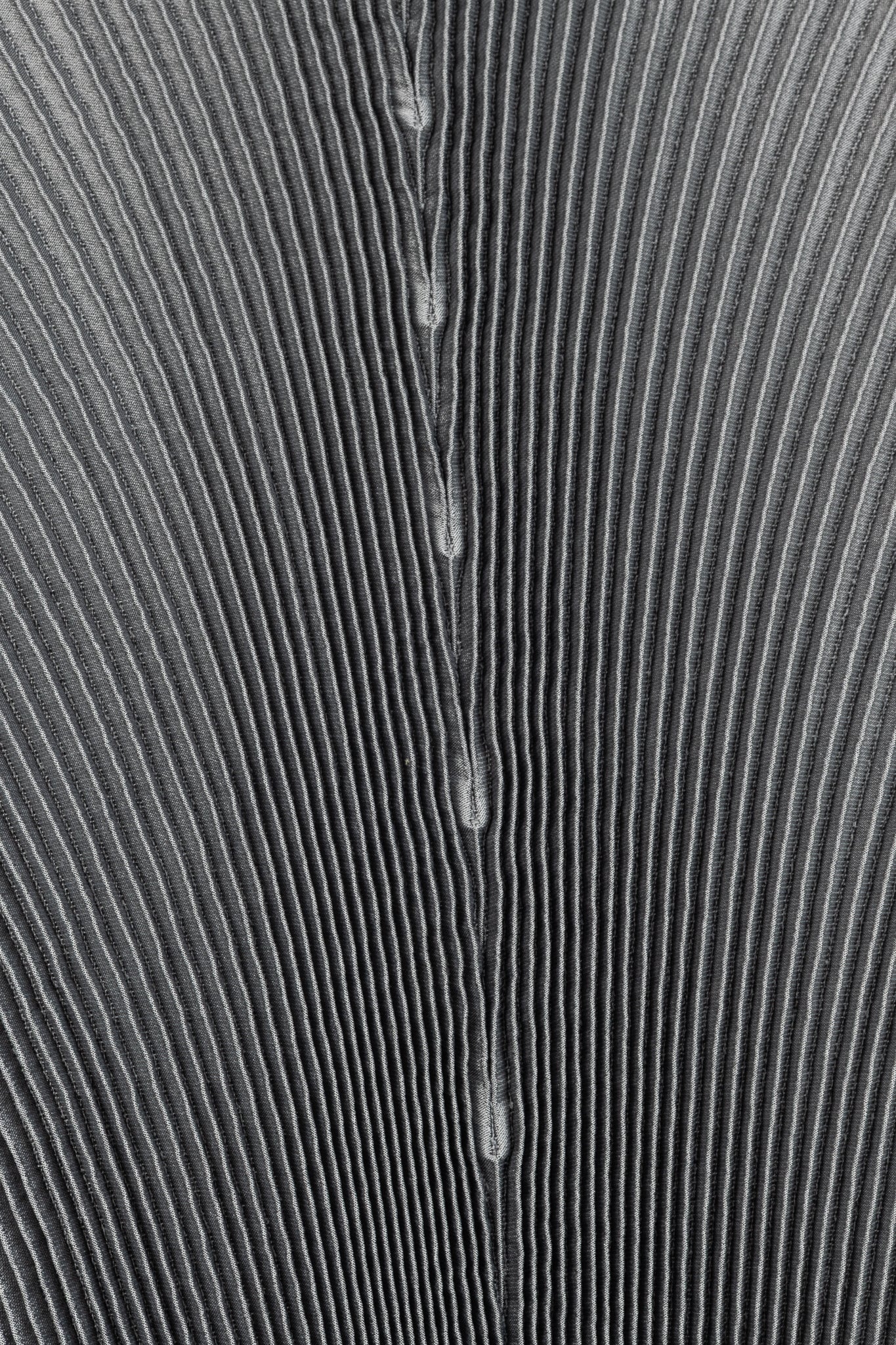 Issey Miyake Metallic Silver Pleated Sleeveless Maxi Dress