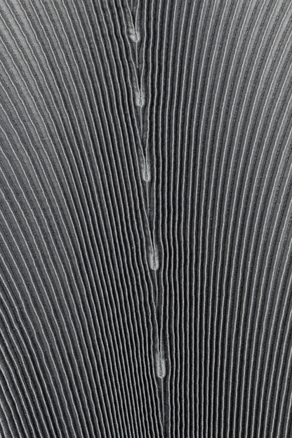 Issey Miyake Metallic Silver Pleated Sleeveless Maxi Dress