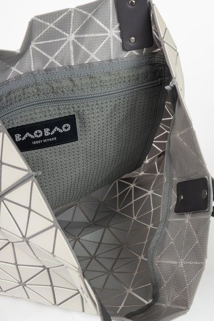 Bao Bao Issey Miyake White Iridescent Geometric Tote
