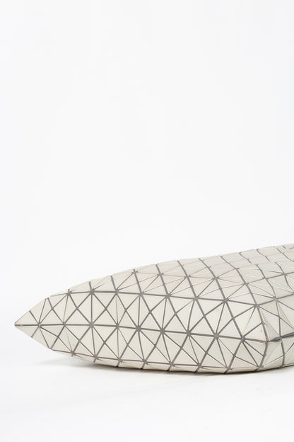 Bao Bao Issey Miyake White Iridescent Geometric Tote