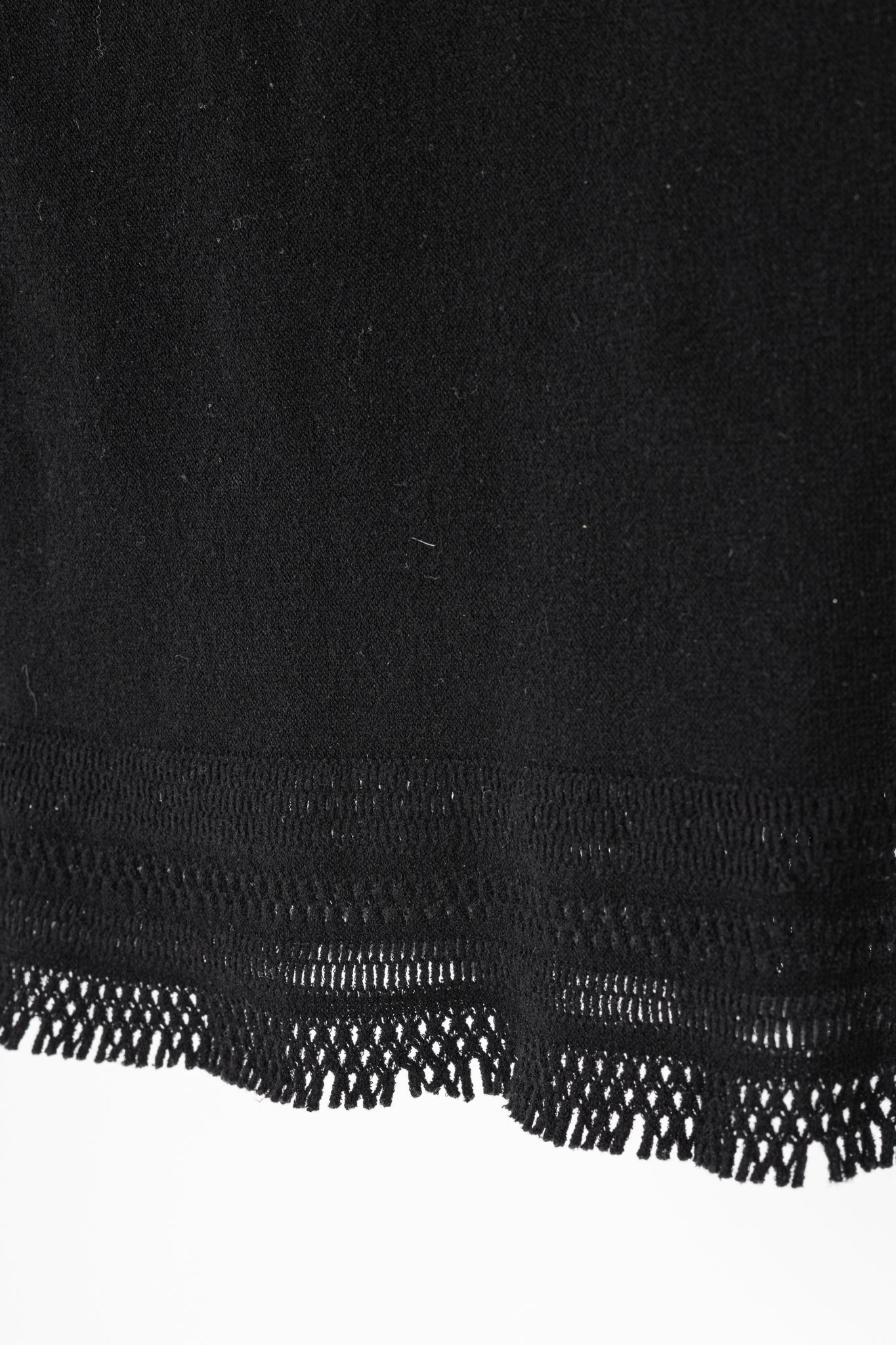 Issey Miyake Fete A-Poc Black Knit Pointelle Turtleneck