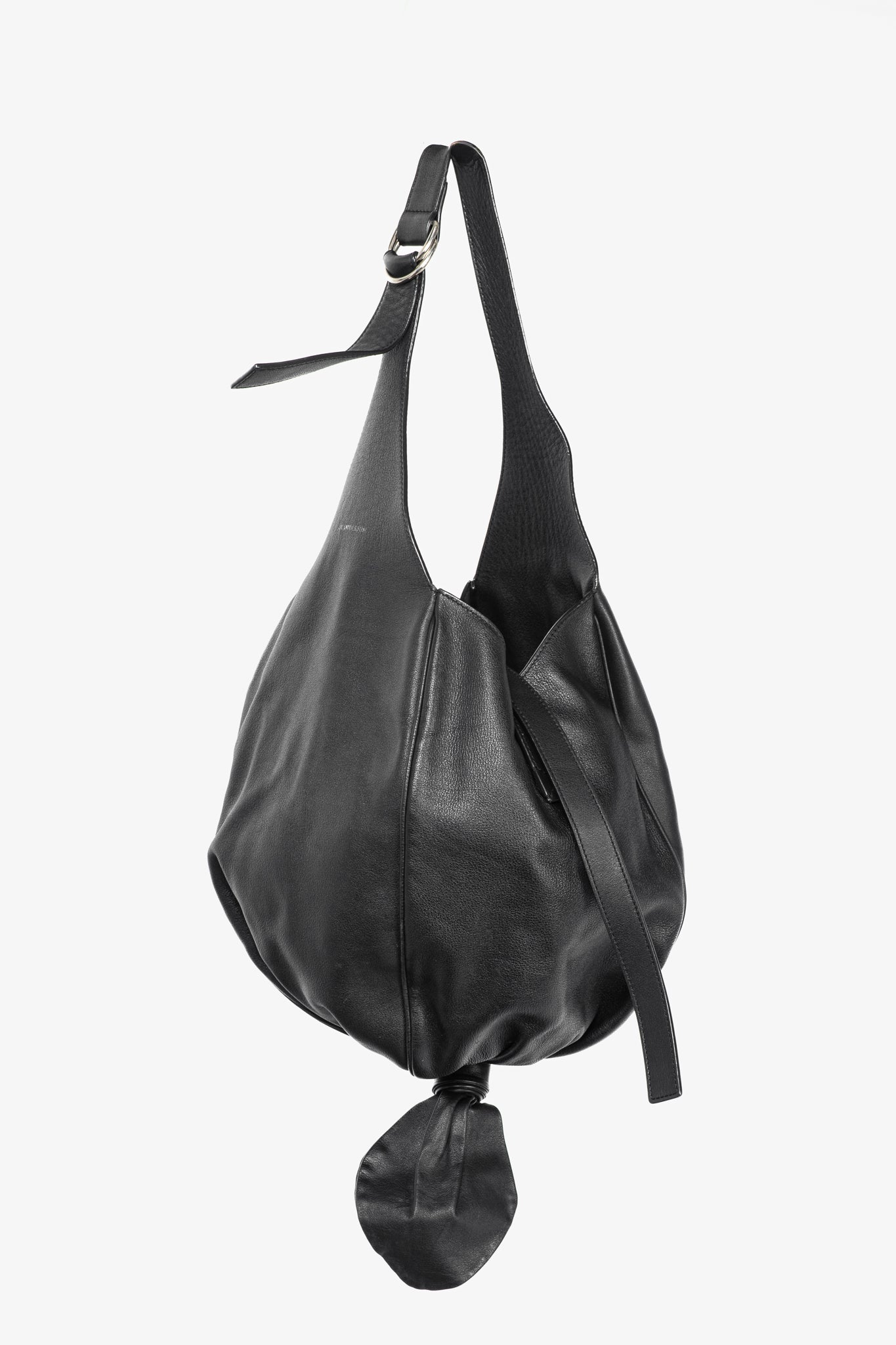 J.W. Anderson AW17 Black Leather Knot Hobo