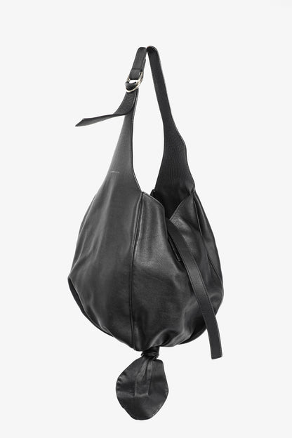 J.W. Anderson AW17 Black Leather Knot Hobo