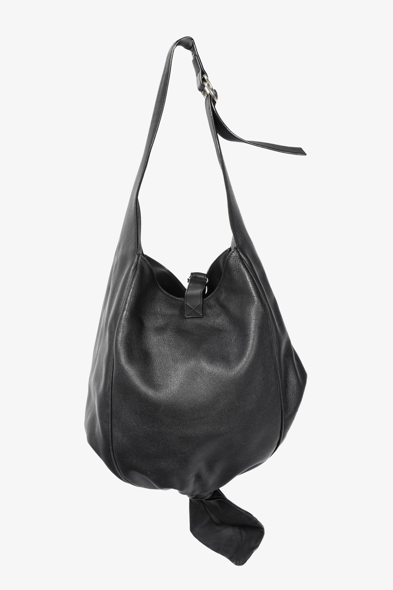 J.W. Anderson AW17 Black Leather Knot Hobo
