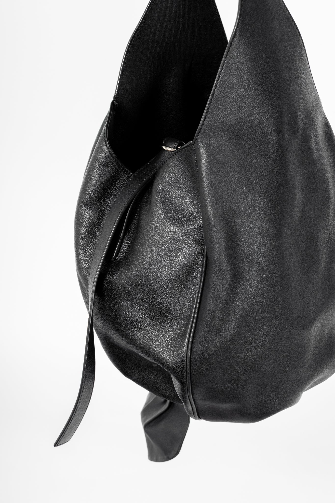 J.W. Anderson AW17 Black Leather Knot Hobo