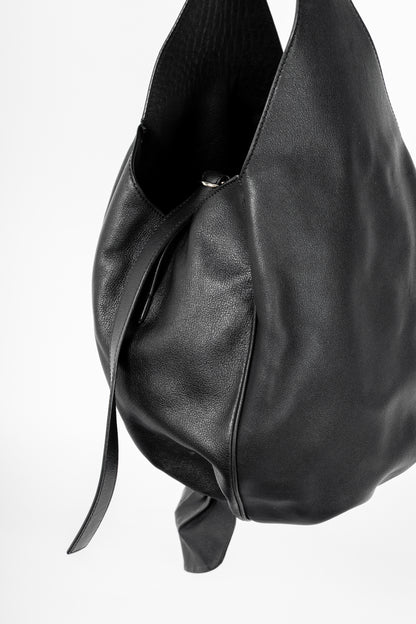 J.W. Anderson AW17 Black Leather Knot Hobo
