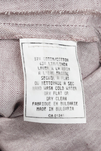 Jacquemus La Robe Cavaou Light Purple Cotton & Linen Cutout Midi Dress