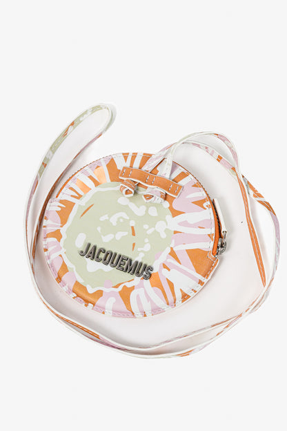 Jacquemus Le Pitchou Orange Flowers Leather Wallet