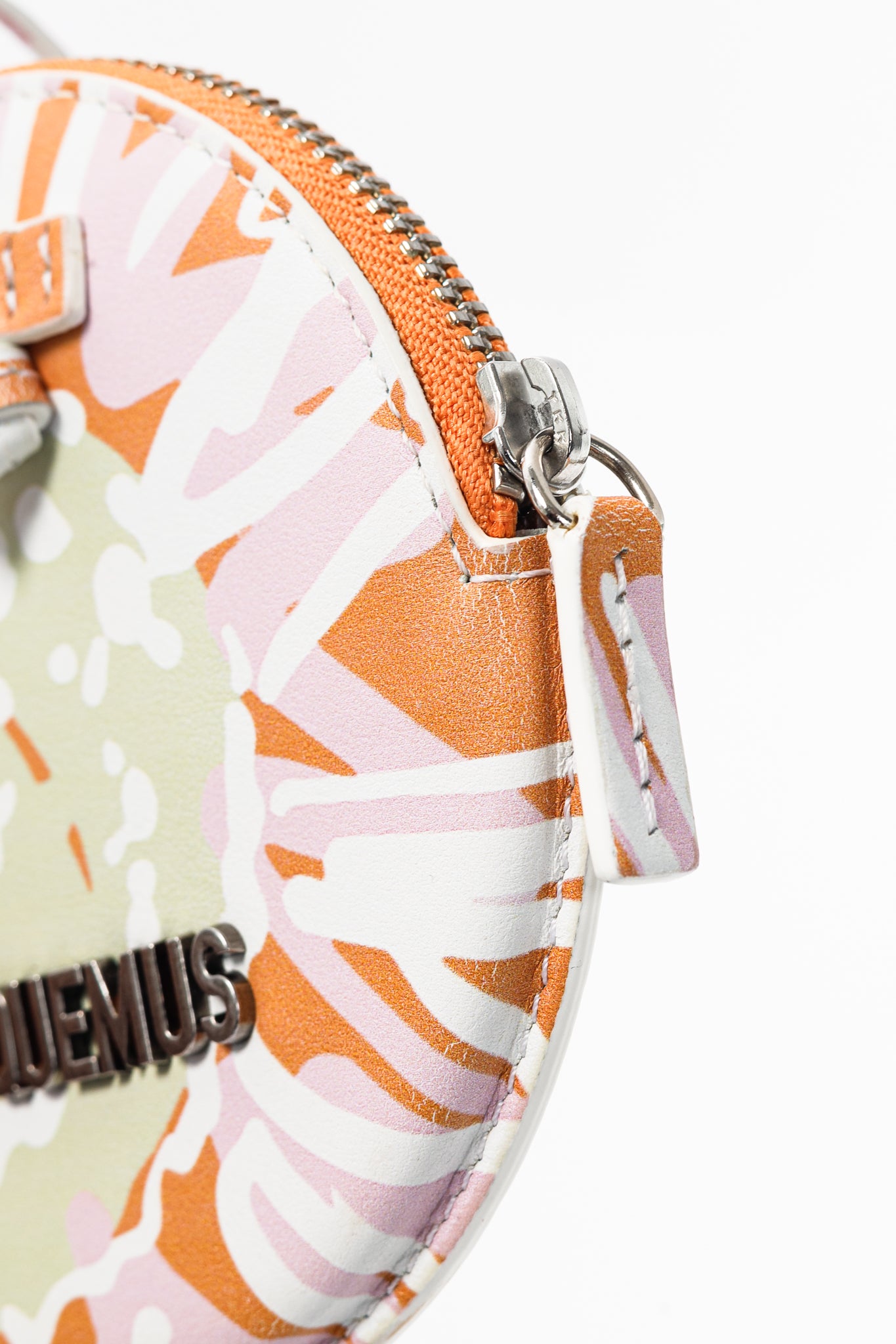 Jacquemus Le Pitchou Orange Flowers Leather Wallet