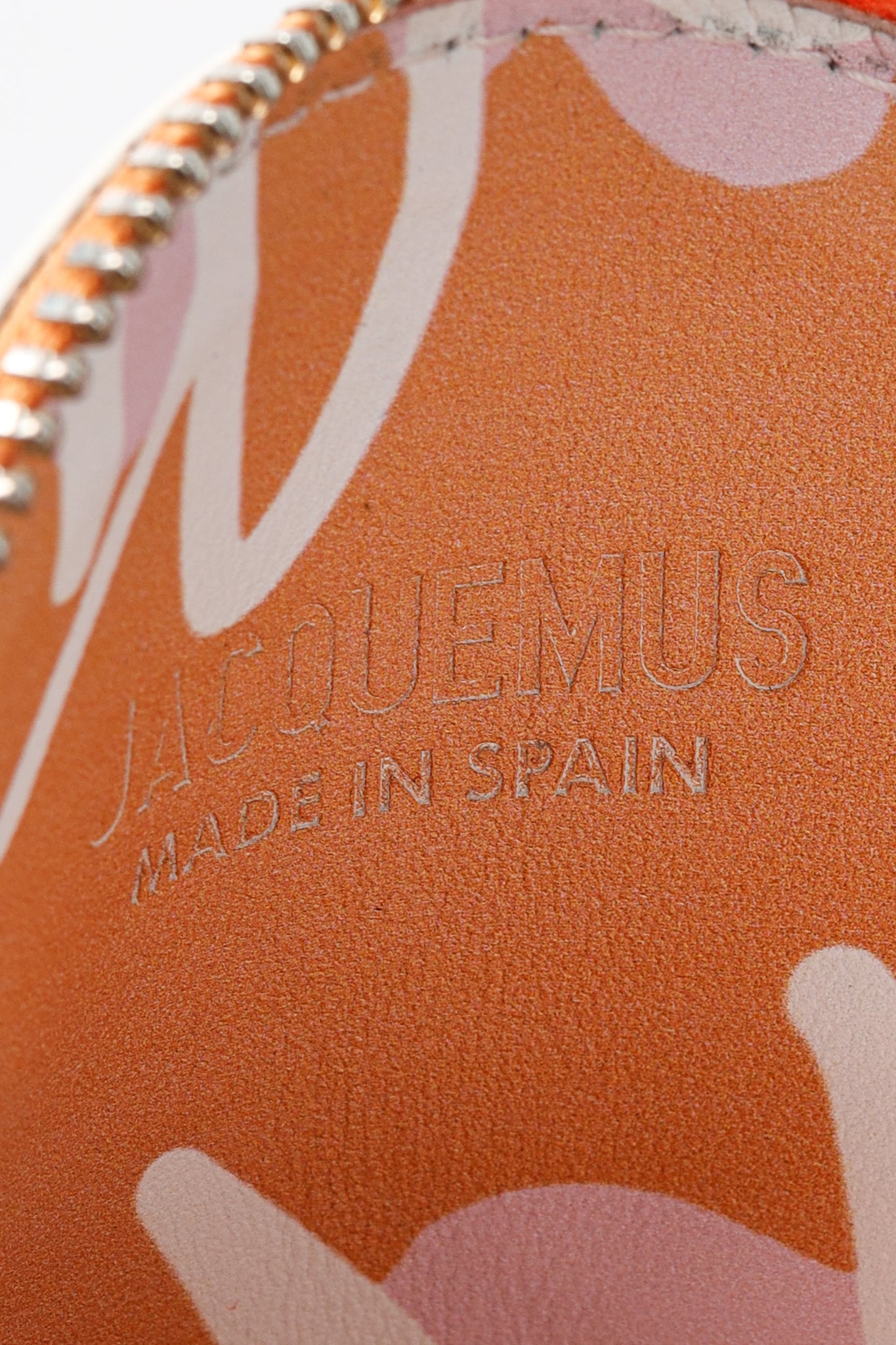 Jacquemus Le Pitchou Orange Flowers Leather Wallet