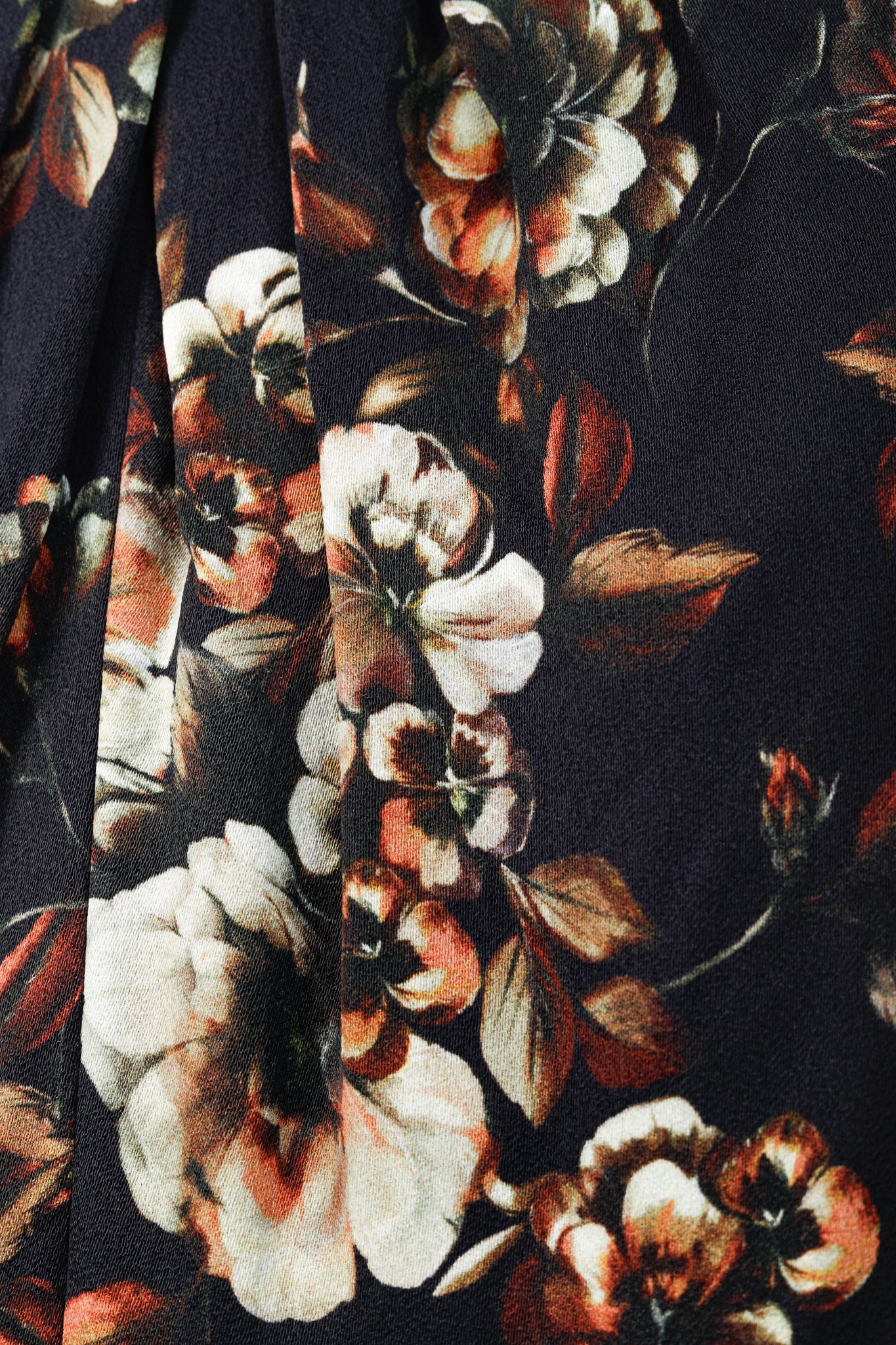 Jason Wu PF/14 Black Floral Print Crepe & Jersey Dress