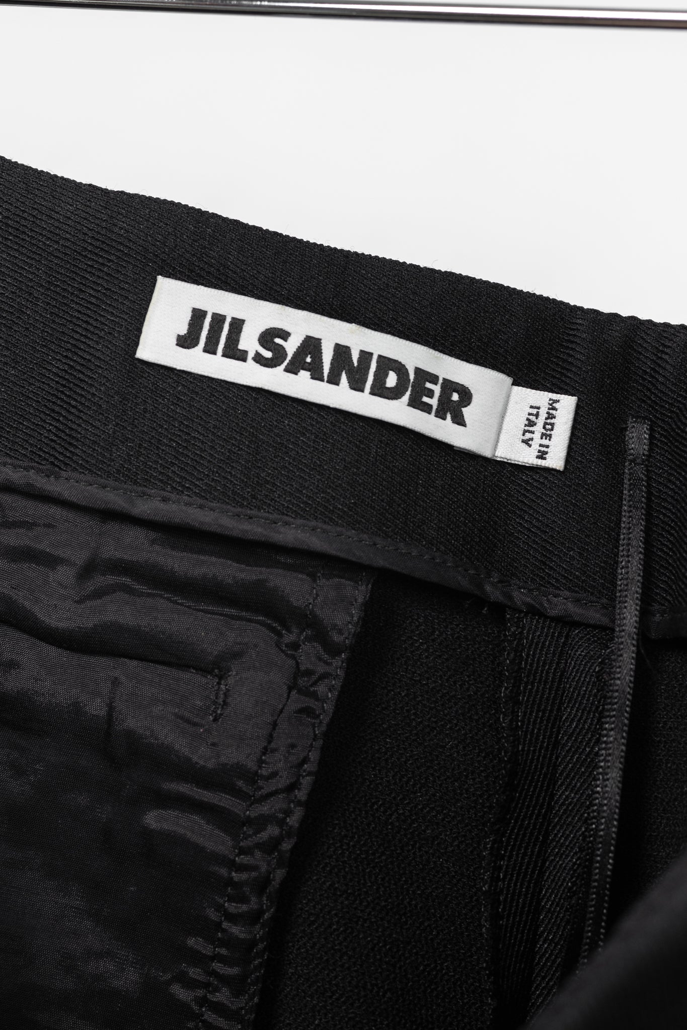 Jil Sander Black Wool-Blend Twill Slim Ankle-Length Trousers