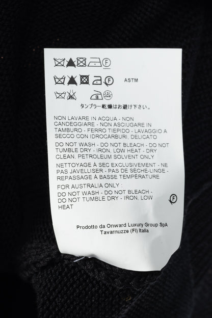 Jil Sander SS/18 Runway Black Cotton Stitch-Detail Knitted Vest