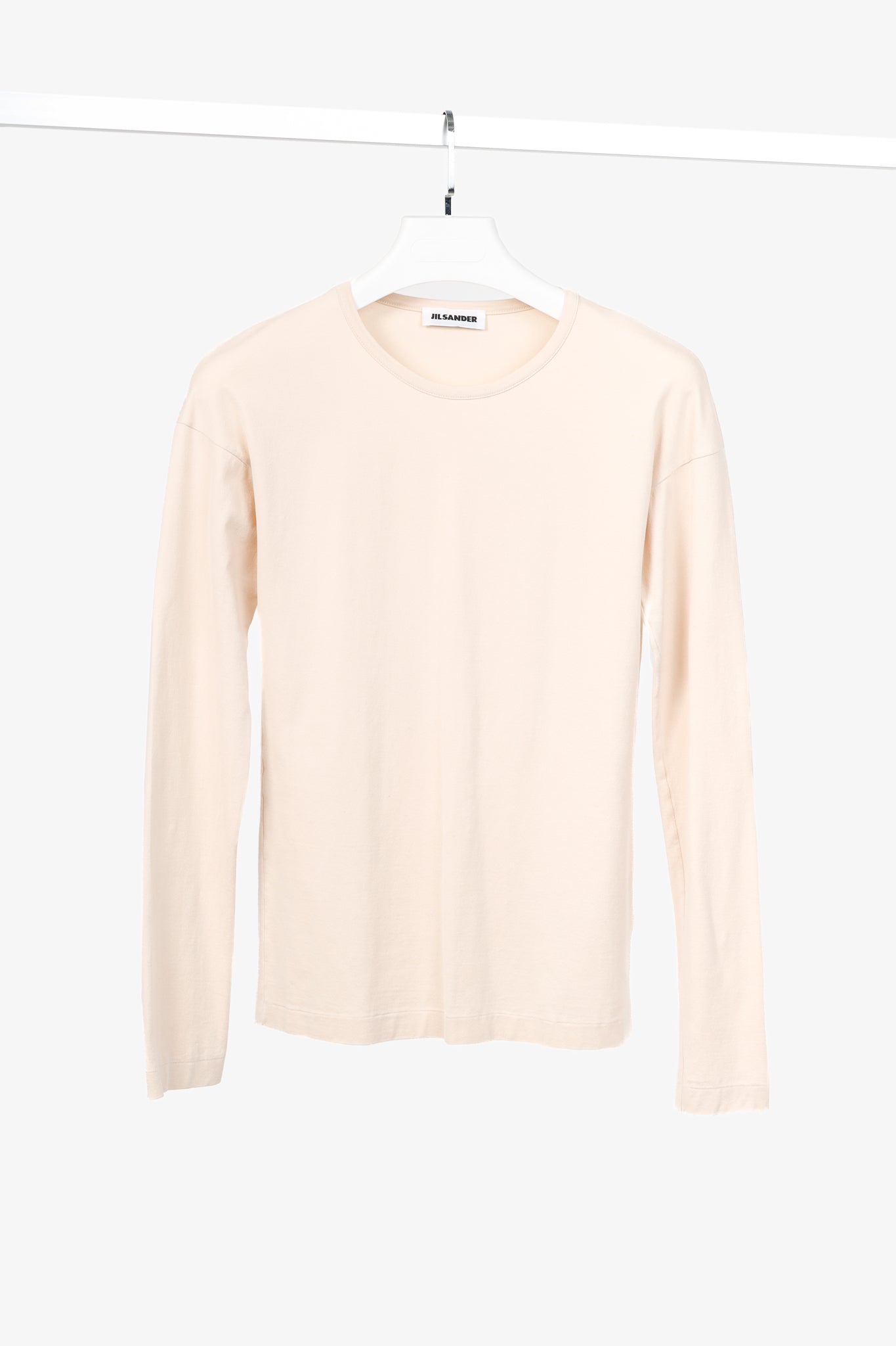 Jil Sander Peach Cotton Long-Sleeve T-Shirt