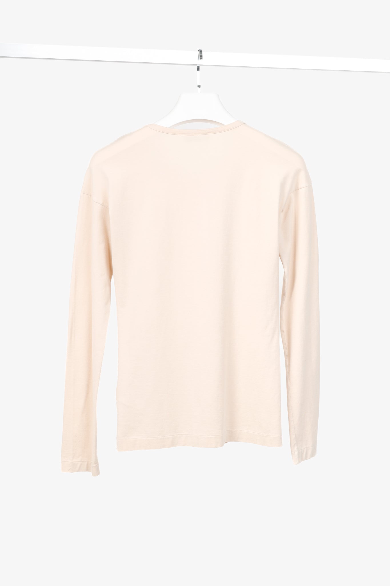 Jil Sander Peach Cotton Long-Sleeve T-Shirt