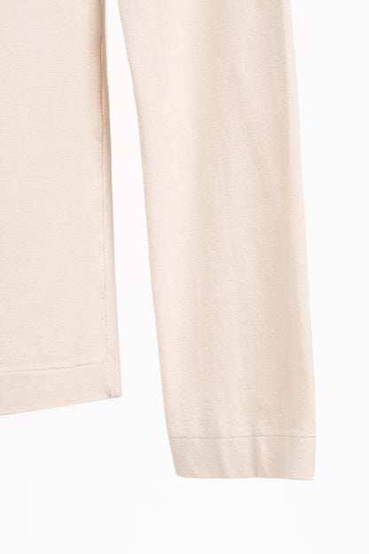 Jil Sander Peach Cotton Long-Sleeve T-Shirt
