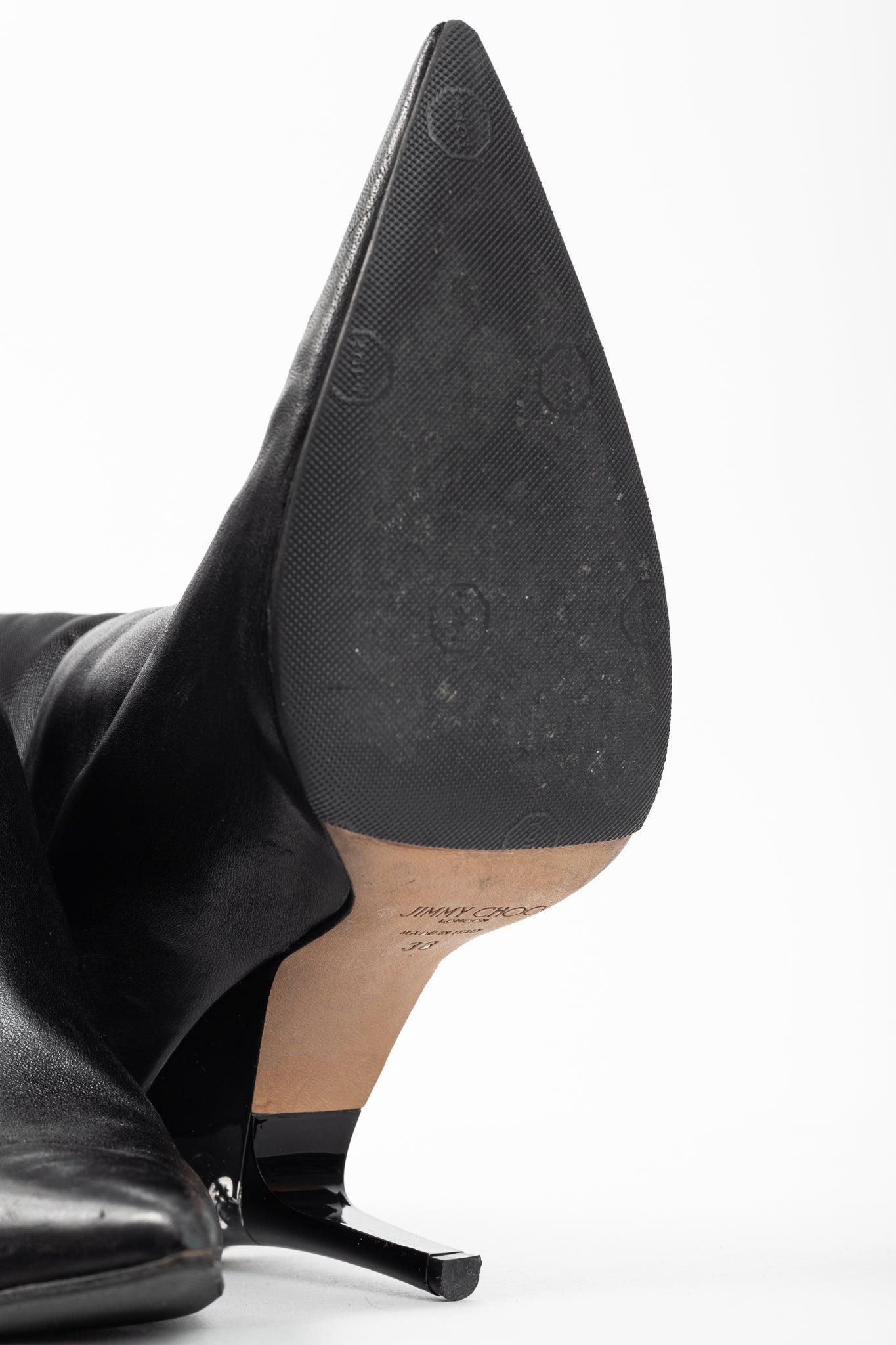 Jimmy Choo Sioux 100 Black Nappa & Mesh Ankle Boots