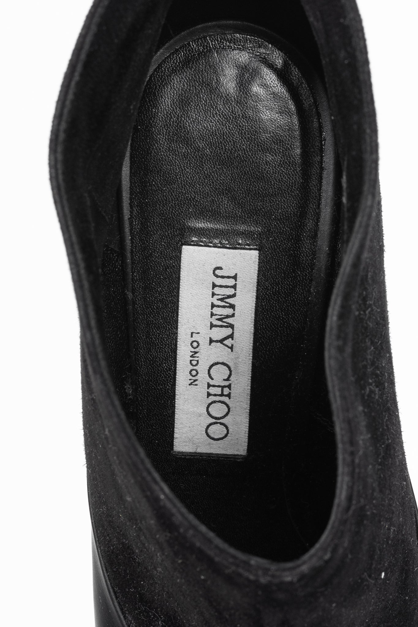 Jimmy Choo Diad Black Suede & Nappa Leather Ankle Boots