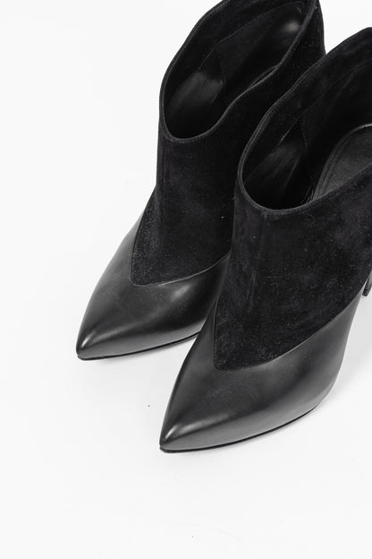 Jimmy Choo Diad Black Suede & Nappa Leather Ankle Boots
