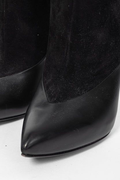 Jimmy Choo Diad Black Suede & Nappa Leather Ankle Boots