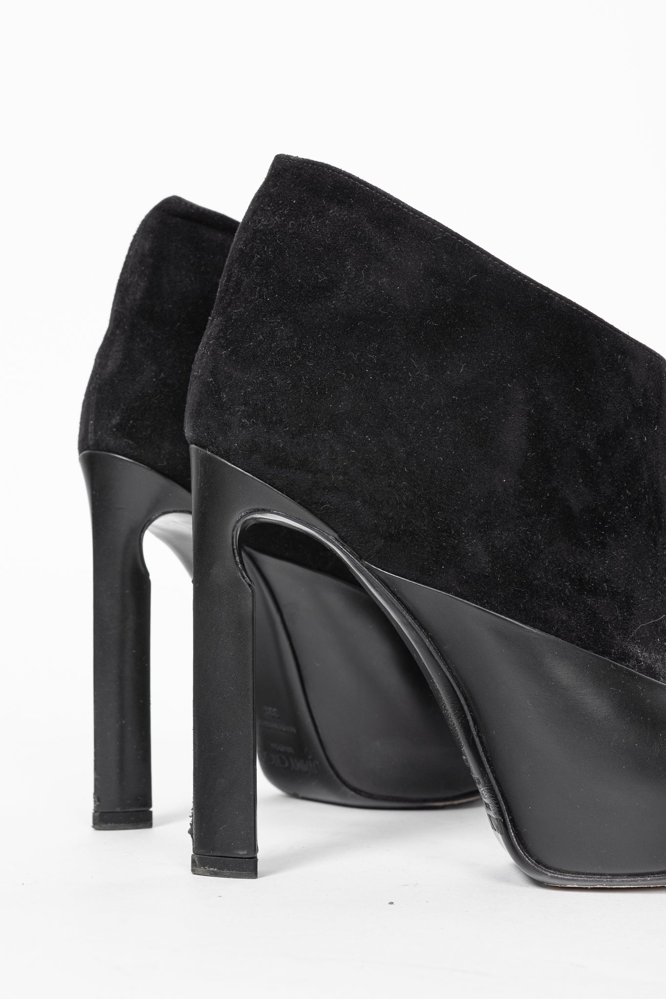 Jimmy Choo Diad Black Suede & Nappa Leather Ankle Boots