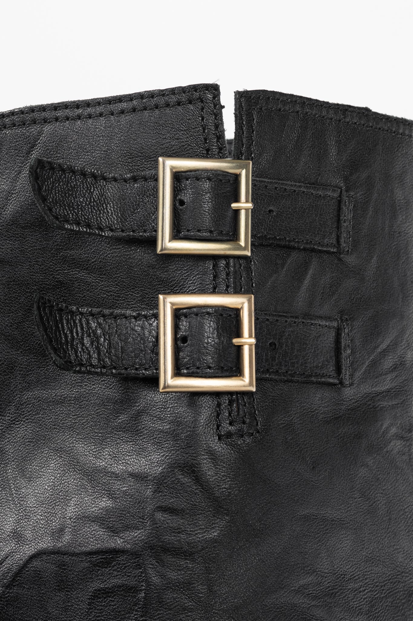 Jimmy Choo Yule Black Knee-High Biker Boots