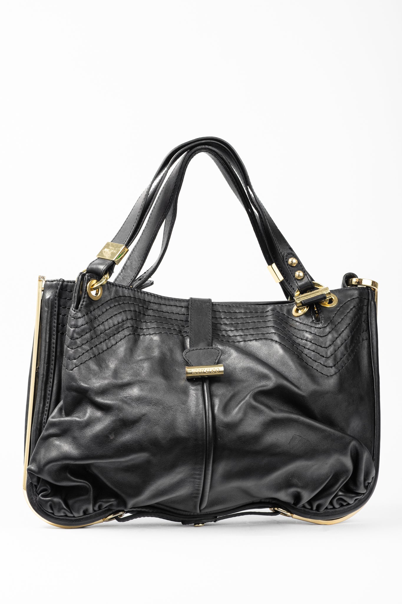Jimmy Choo Alex Black Leather Hobo