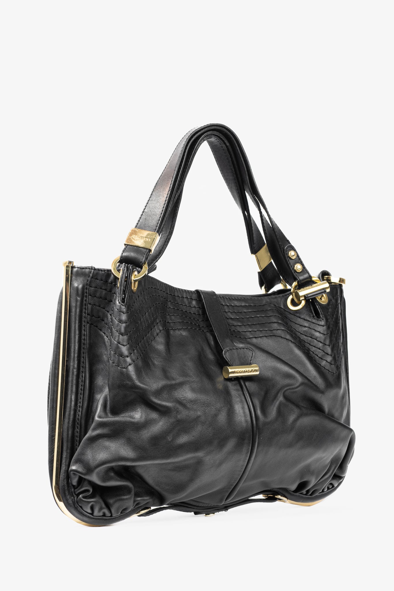 Jimmy Choo Alex Black Leather Hobo