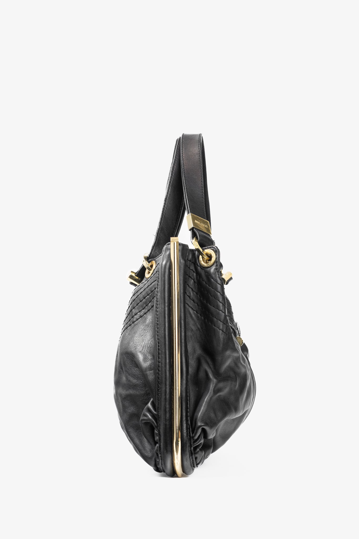 Jimmy Choo Alex Black Leather Hobo