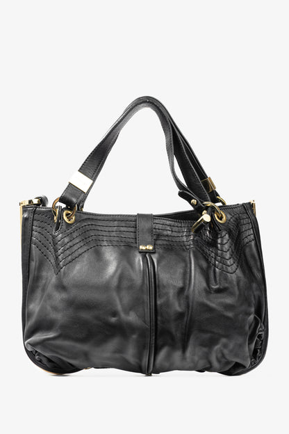 Jimmy Choo Alex Black Leather Hobo